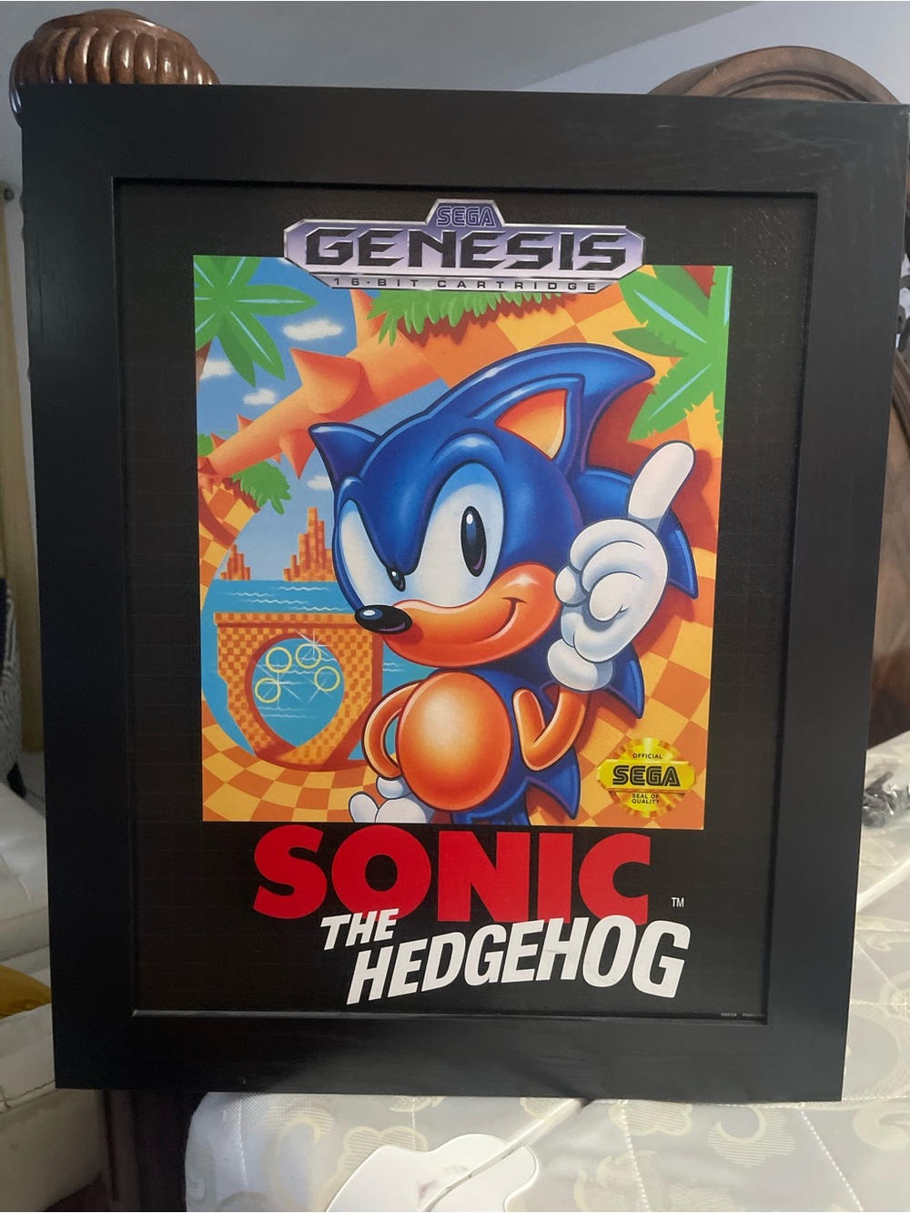Sonic the Hedgehog Wall Art Print - Blue & Orange